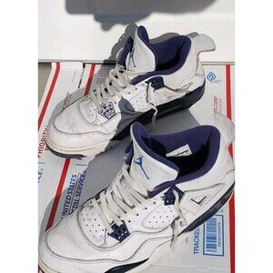 Size 12 - Nike - Air Jordan 4 Retro LS Columbia - Mens Basketball Shoes -nice!!!
